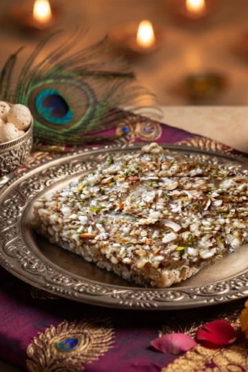 Mewa Paag Recipe with dry fruits, makhana, coconut and watermelon seeds for Janmashtami