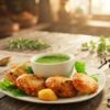 Rajgira Puri Recipe with Aloo Sabzi and Mint Coriander Raita