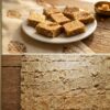 Gur til chikki recipe made with sesame seeds and jaggery, traditional Indian winter sweet cut into pieces