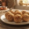 “Homemade Rajgira ladoos made with puffed amaranth and jaggery for fasting”