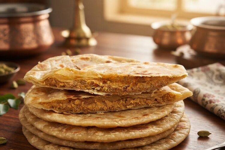Traditional homemade Puran Poli Recipe with jaggery and chana dal filling