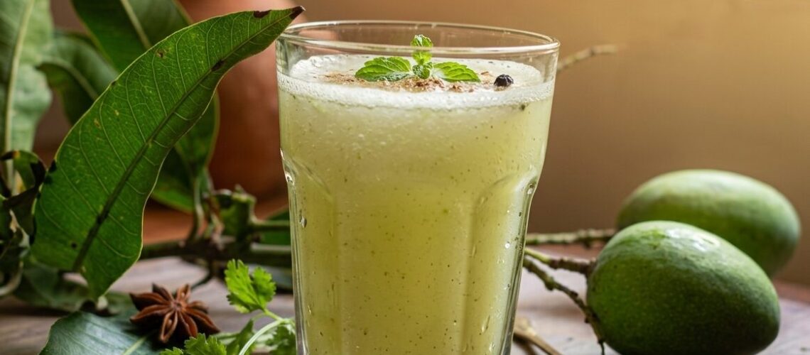 Aam Panna in Glass
