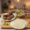 Green Power Fusion Wrap with crispy jowar kababs and guacamole