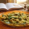 Tindli Sabzi with Besan, Peanuts and Curd (With Onion and Ginger)