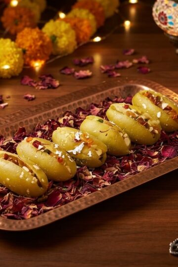 Fresh Parwal Mithai Recipe stuffed with sweet khoya and dry fruits