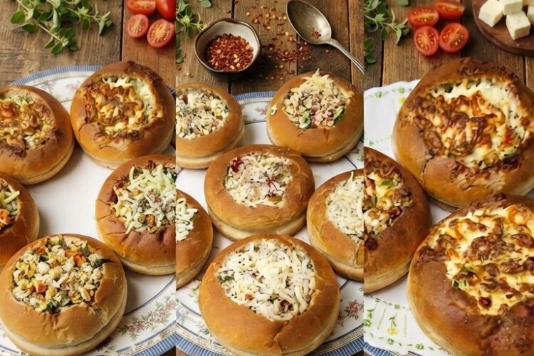 Cheesy Paneer Bun Recipe with garlic and melted