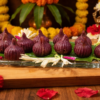 Hibiscus Ukadiche Modak made with natural hibiscus-infused rice flour and coconut jaggery filling