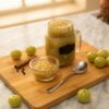 Homemade Indian Gooseberry Jam made with steamed amla, sugar, and cinnamon