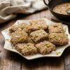 Homemade Rajgira Burfi made with puffed ramdana seeds, jaggery and cardamom powder
